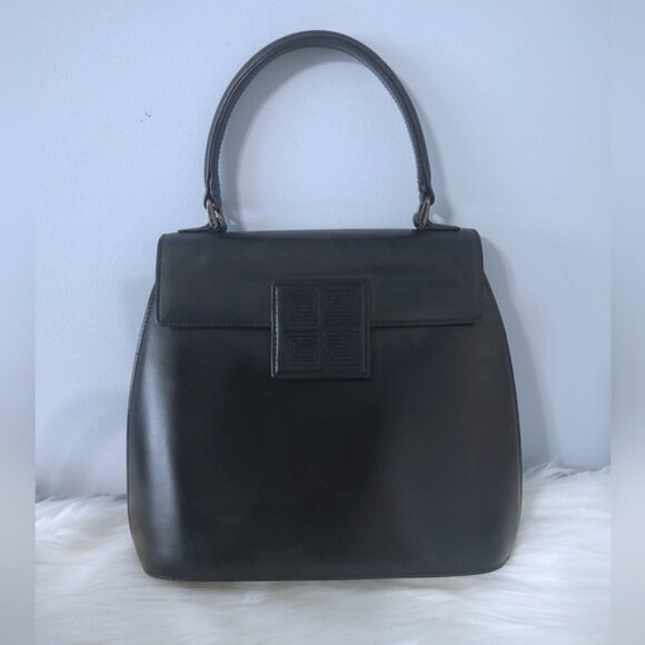 Givenchy vintage leather top handle bag EUC - Picture 1 of 7